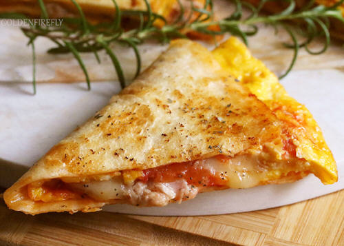 鸡蛋芝士煎饼 1