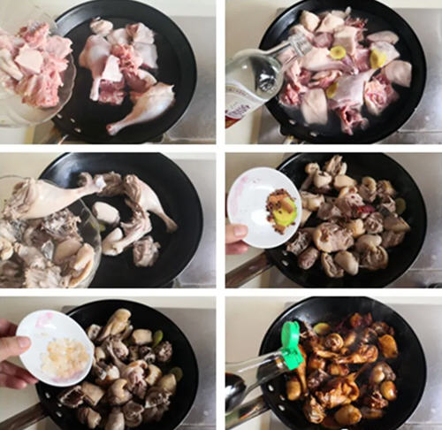 四季豆烧鸭子家常做法3